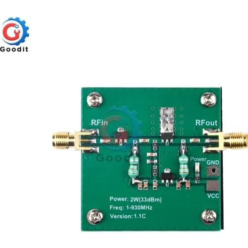 Radio Frequency Broadband Power Amplifier Power Amplifier 1--930MHz 2W For Radio Transmission FM HF VHF
