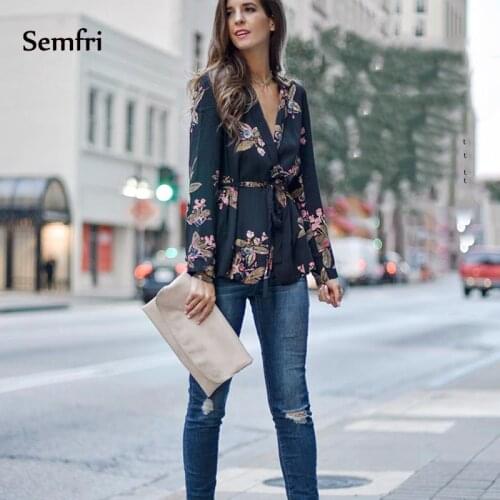 Блузки с принтом Semfri China At AliExpress