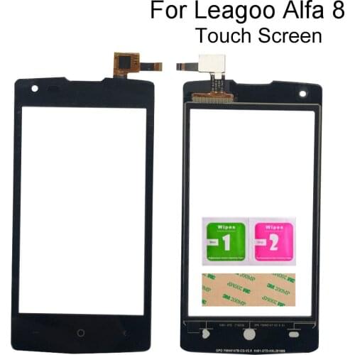Mobile Touch Screen For Leagoo Alfa 8 Digitizer Panel Sensor 3M Glue Wipes TouchScreen Tools 3M Glue