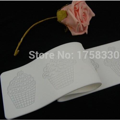 CUPCAKE Silicone Mold Sugar Lace Silicone Mat Cake Mold Decorating fondant Tool Moldes De Silicona