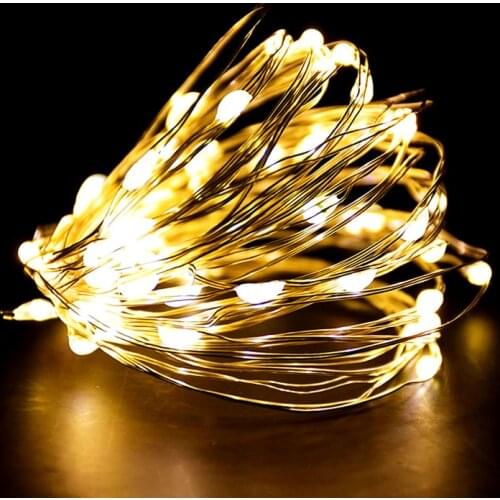 1-3M LED String Lights Warm White Fairy Lights Garland for Home Christmas Wedding Birthday Party Decoration Battery Powered Lamp