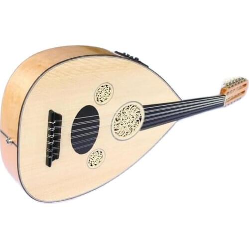 TURKISH PROFESSION​AL HALF CUT ELECTRIC OUD UD STRING INSTRUMENT OUDE #3
