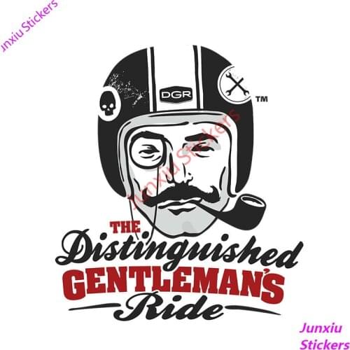 The Distinguished Gentlemans Ride Decal Helmet Bumper Trunk Waterproof Auto Car Sticker Decoration Car Accessories KK13*12cm