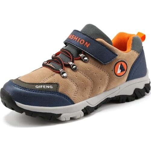 High Quality Non-slip Leather Children Casual Shoes Fashion Sneakers Rubber Boys Kids Outdoor Shoes Students Footwear Autumn