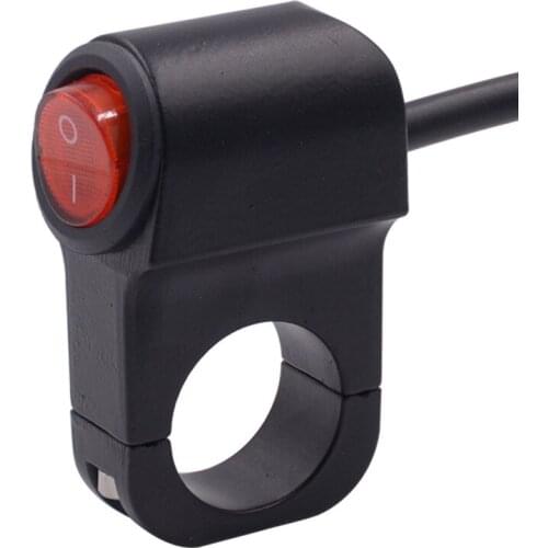 1pc 22mm Motorcycle Headlight Modification Switch Handlebar Fixed Button Switch Multi-Function Waterproof Headlight Switch