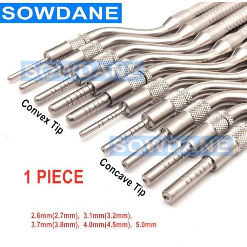1 piece Dental Implant Osteotome Tool Dental Sinus Lift Lifting Bended ( Concave or convex tip ) Tool Lab Pusher