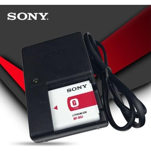 1pc/lot Sony Original NP-BG1 NP BG1 NPBG1 FG1 DSC W120 W125 W130 W150 W170 W200 W210 W220 W230 W290 T20 T100 HX30 + Charger