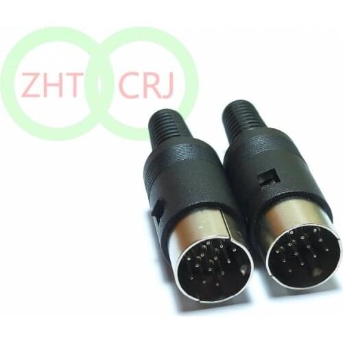 20pcs lot DIN plug 13 PIN Male Inline DIN-13P Plug Audio AV Connector