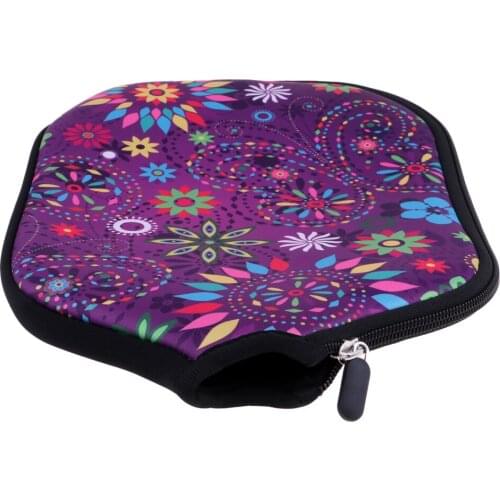 2x Neoprene Pickleball Paddle Racket Cover Case Protection Sleeve & Zipper Closure 30 x 20 cm