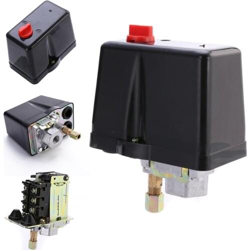 3-Phase 230V 400V 16A Pressure Switch For Compressor Air Compressors Switch Control 90-120 PSI Home Tools