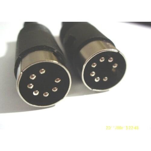 50 pcs The high quality DIN Plug Connector with Plastic Handle Male have 7 Pin New