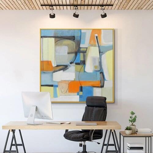 Abstract Colorful Picture Canvas Painting Big Poster Modern Wall Art Pictures for Living Room Bedroom Decorative Nordic Posters