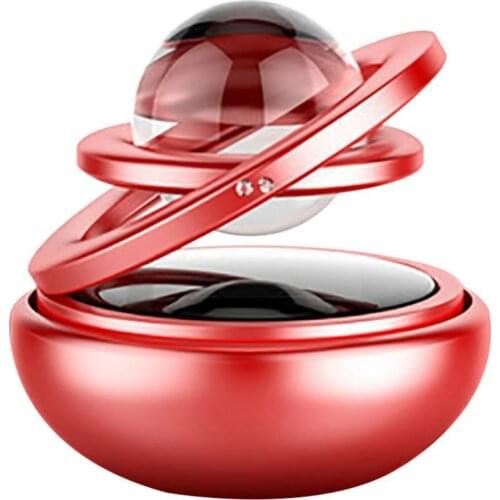 Car Double Ring Rotating Solar Energy Suspension Auto Air Freshener Purifier