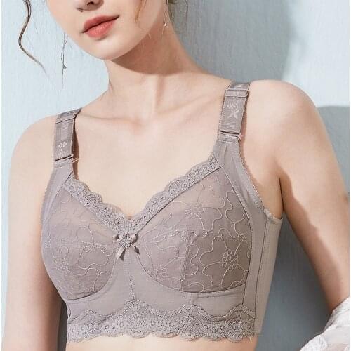 Womens No Wire Full Coverage Soft Cups Minimizer Bra 34 36 38 40 42 B C D E F G