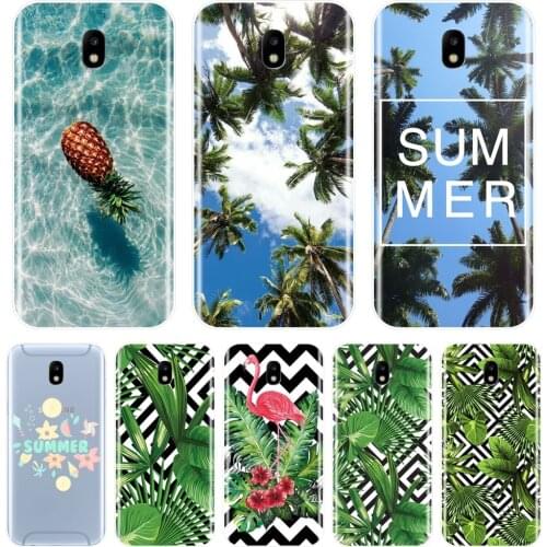 Pineapple Palm Green Phone Case For Samsung Galaxy J4 J6 J8 Plus J3 J5 J7 2015 2016 2017 J2 J5 J7 Prime Silicone Soft Back Cover
