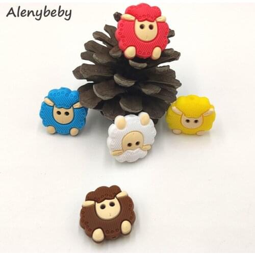 Mini Cute Silicone Sheep Bead Animal Baby Teether Food Grade Infant Teething Bead For DIY Nursing Necklace Accessories Toy