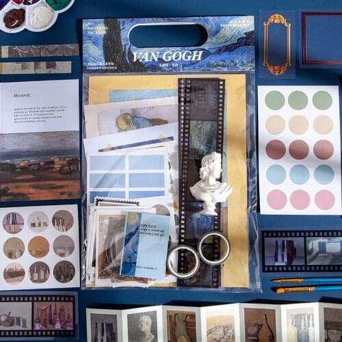 Dimi Vintage Mix Material Pack Material Paper Journal Planner Scrapbooking Retro Decorative DIY Craft Paper Tape Included