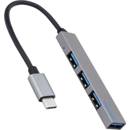 Type-C To 4 Usb Hub Expander Ultra-Thin Mini Portable 4-Port Usb 2.0 Hub Usb Power Interface For Mac-Book Laptop Tablet
