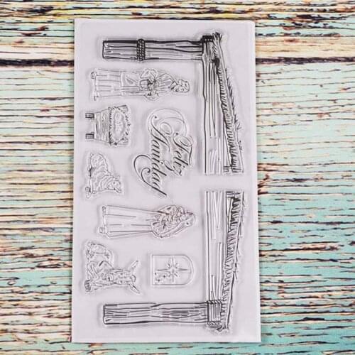 Feliz transparent clear stamp for DIY Scrapbooking/Card Making/Kids Christmas Fun Decoration Supplies