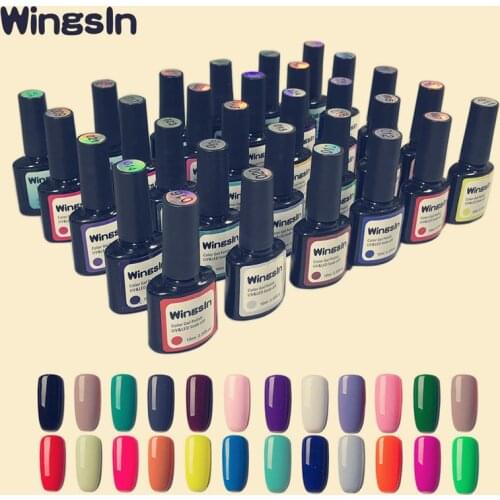 WingsIn 30pcs Gel Nail Polish Set With Base Top Matte Coats For Manicure Art Kit Varnishes Semi Permanent UV Gel