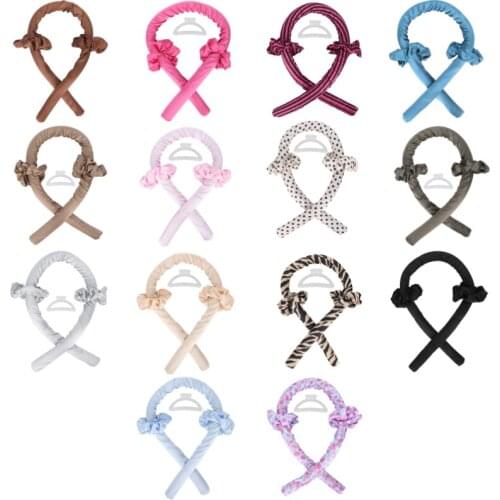 Heatless Curling Rod Headband No Heat Curls Ribbon Hair Rollers Sleeping Soft Headband Hair Curlers DIY Hair Styling Tools