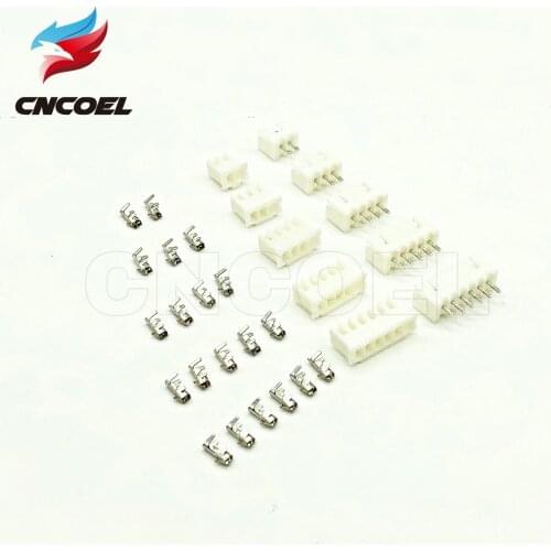 JST XH2.54 wire Connector XH 2.54mm 180 angle straight pin Header + Housing + Terminal for PCB Car 2/3/4/5/6/7/8/9/10/11/12-Pin