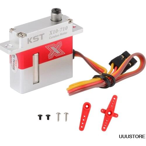 KST X10-710 7.5kg 0.10sec HV Slim Servo For RC Model Helicopter Airplane