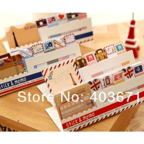 Cute london & doll style sticky notepad Memo message note marker