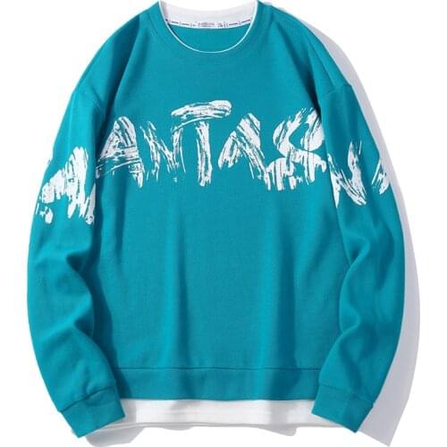 2021 New Spring and Autumn Harajuku Pullover Mens Fashion Round Neck Couple Loose Top Casual Sports Mens Pullover Men