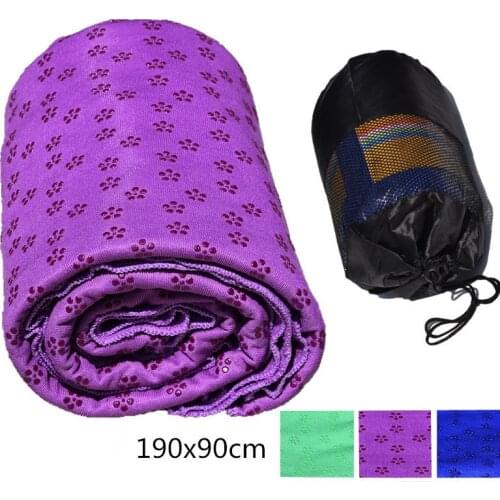 Microfiber Anti Skid Yoga Towel Fitness Exercise Pilates Workout Mat Cover Outdoor Picnic Blanket