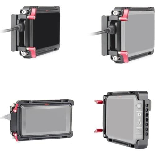 For Atomos Ninja V Cage 5" 4K-HDMI Recording Monitor Form-fitting Cage With Built-in NATO Rails HDMI-compatible Cable