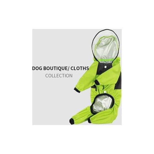 Pet clothing dog four seasons general raincoat four-legged transparent PU waterproof clothing dog clothing pet raincoat