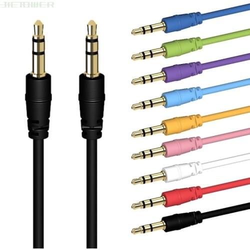 Disposable for car color AUX audio cable line 3.5 car music player to connect e MP3 for Samsung iphone cheapest 300pcs/lot