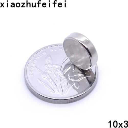 Wholesale500pcs Bulk Small Round NdFeB Neodymium Disc Magnets Dia 10mm x 3mm N50 Super Powerful Strong Rare Earth Magnet