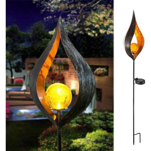 Outdoor Backyard Solar Stair Light Lawn Light Lantern Lamp Waterproof Pathways Yard Torch Garden Decoration Landscape Light
