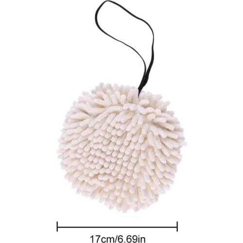 Hand Towel Kitchen Towels Bathroom Soft Plush Chenille Hanging Towel Quick-drying Towel For Dry Hands Ball Towels For Kitchen