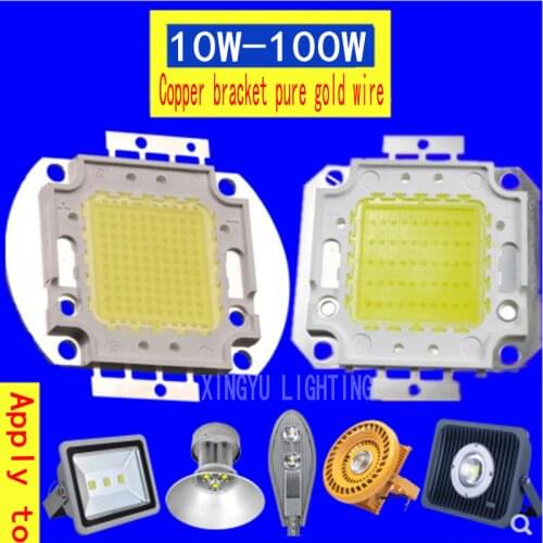 Led lamp bead 50W watt lamp bead light source chip Bridgelux 10W20W30W100W high-power integrated epistar street light cast light