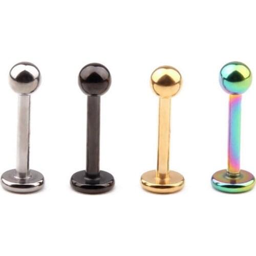 LOT50pcs Body Jewelry -16g Lip Labret Ring Bar Lip Cheek Monore Studs Piercing Ear Helix Diath Cartilage Bar