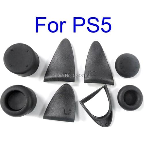 10sets FOR PS5 8 in 1 Thumb Grip Cap Nonslip Rocker Cap L2 R2 Joystick Button Protective Caps Case Shell For PlayStation 5