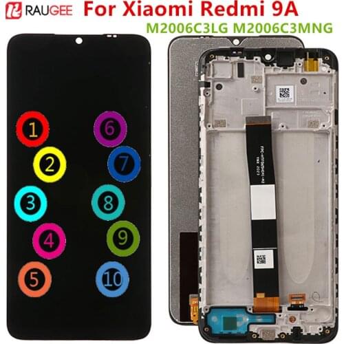 10 Touch Display For Xiaomi Redmi 9A LCD Touch Screen No Dead Pixel Digitizer Screen Replacement For Xiaomi Redmi 9 A M2006C3LG