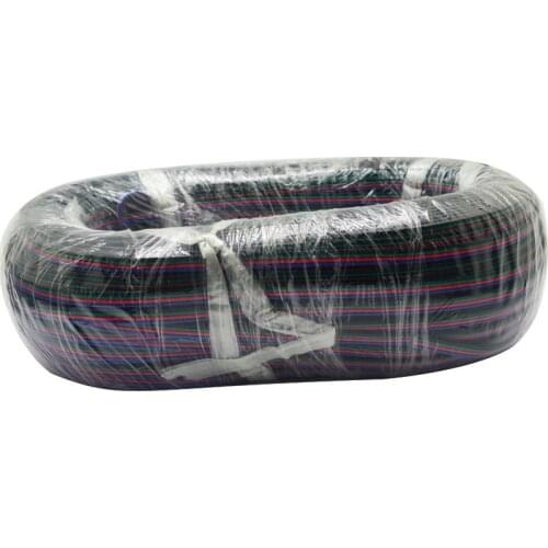 100m 18AWG 20AWG 22AWG 4pin 4 Color Stand Wire Conductor for SMD 5050 3528 RGB LED Ribbon Lamp Tape Lighting