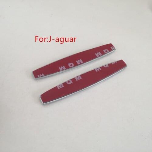 2pcs Car Fender side emblem Badge Decal rear bumper trunk Sticker For XJ XE XF S-TYPE X-TYPE F-TYPE
