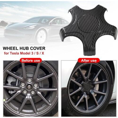 4PCS Wheel Hub Cover Dust Cap Waterproof Durable Wheel Rim Center Hub Auto Styling Decor for Tesla Model 3 Car Accessories