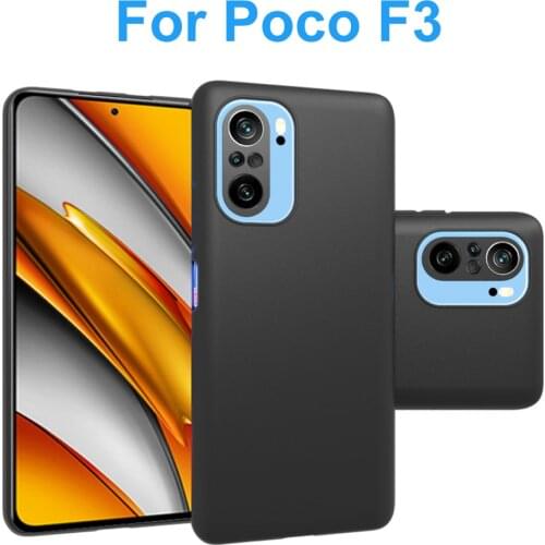 For Xiaomi POCO F3 Little F3 Pocophone Poko F3 Case Silicone Shell Soft TPU Phone Housing Anti-knock Back Clear Cover Protector
