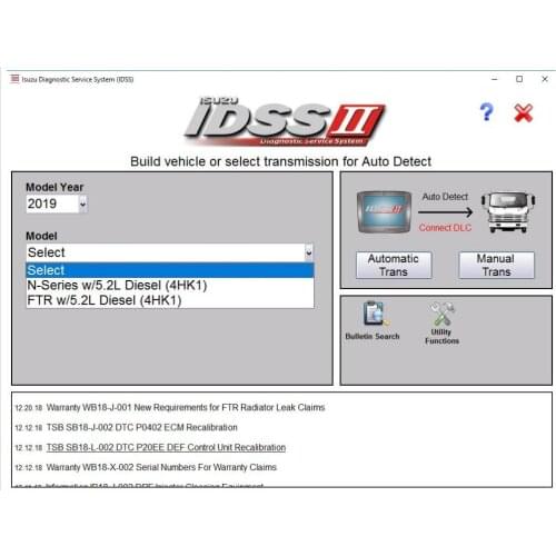 For Isuzu IDSS Diagnostic Service System (IDSS) II [2019]+license unlimited [ For multi-PC]