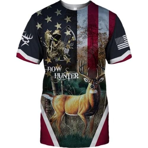 Bow Hunter Tees Harajuku t shirt Fashion 3D Printed Shorts Sleeves T-shirts Men For Women t shirts Tops DropShipping 03