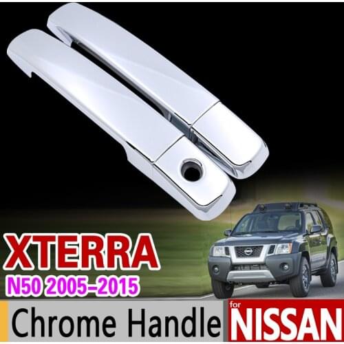 For Nissan Xterra N50 2005 - 2015 Chrome Handle Cover Trim X terra 2007 2008 2010 2012 2014 Car Accessories Stickers Car Styling