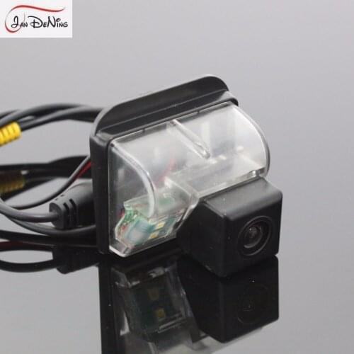 JanDeNing HD Car Rear View Parking/Backup Reverse Camera/License Plate Light OEM For Mazda3 i Sport Sedan(USA) 2012