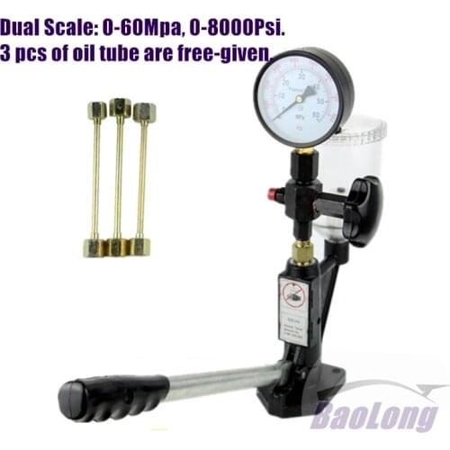 S60h Diesel Injector Nozzle Calibrator Fuel Nozzle Injector Tester, Manual Diesel Booster Pump Work With Common Rail Tester