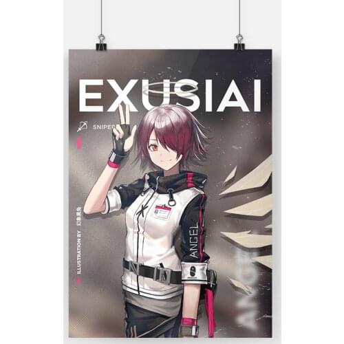 Exusiai Arknights Canvas Poster Painting Wall Art Decor Living Room Bedroom Study Home Decoration Prints